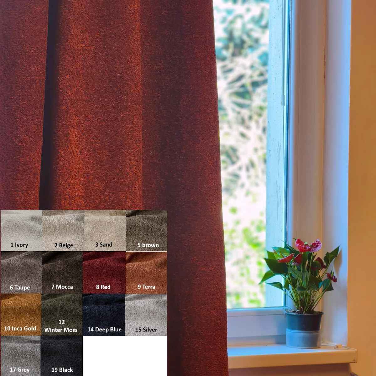 Anthology tenda termica da interno in bouclé