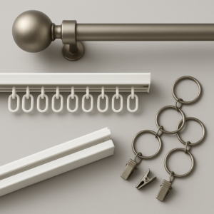 Bastoni, aste e binari per tende termoisolanti