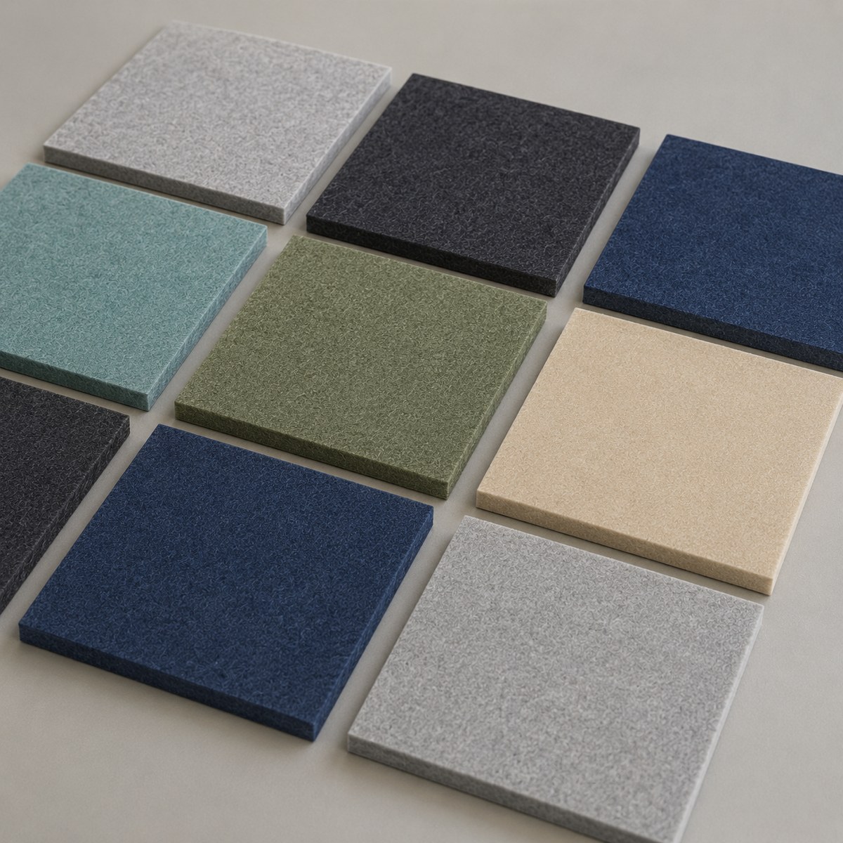 Bilnora 120x120 cm disposto in serie per coprire rapidamente una parete ampia