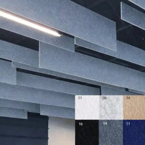 Bilnora insonorizzare soffitto Verticale extra densi 120x30x1,2cm