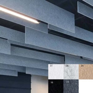 Bilnora insonorizzare soffitto Verticale extra densi 120x30x1,2cm