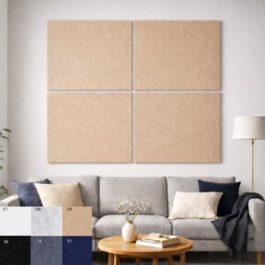 Bilnora pannelli acustici in legno 120x60 - beige