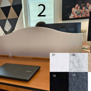 Bilnora pareti divisori per ufficio 120x40x1,2 cm - con lo schema 2