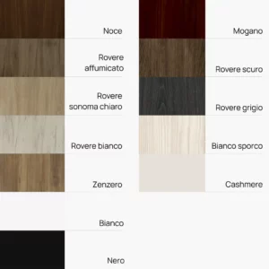 Colori disponibili per il pannello frontale con diffusore Colori disponibili per il pannello frontale con diffusore