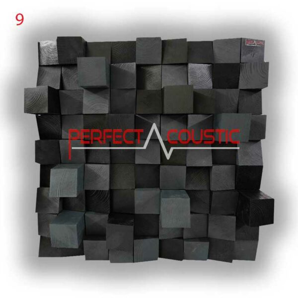 Diffusore acustico Art in nero e grigio, codice colore 9