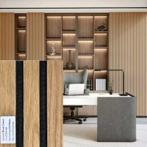 Isolare acusticamente una parete 240x60x2,2cm. White Oak