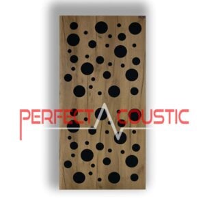 Pannelli fonoassorbenti con diffusore - Fronte con disegno della carcassa