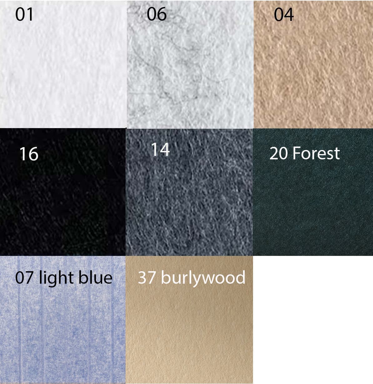 Pannelli in feltro Bilnora a righe - colori disponibili