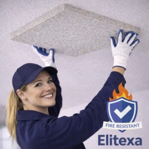 Pannelli per controsoffitti in spugna ignifuga Elitexa - Installazione Smile