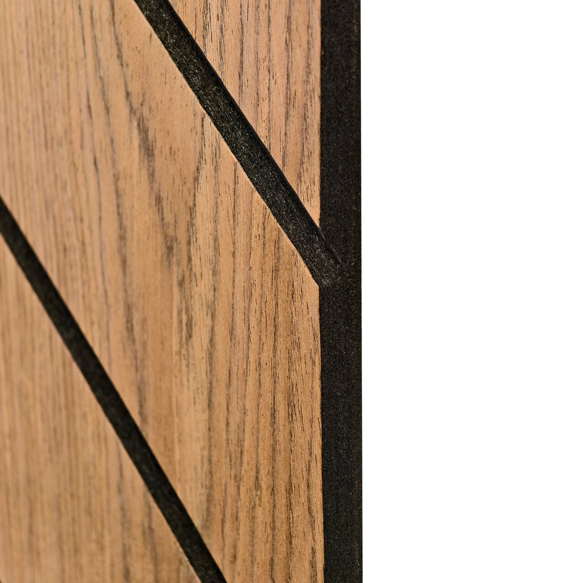 Pannello Freja Motivo Parquet in uno studio di musicista con chitarre e amplificatori
