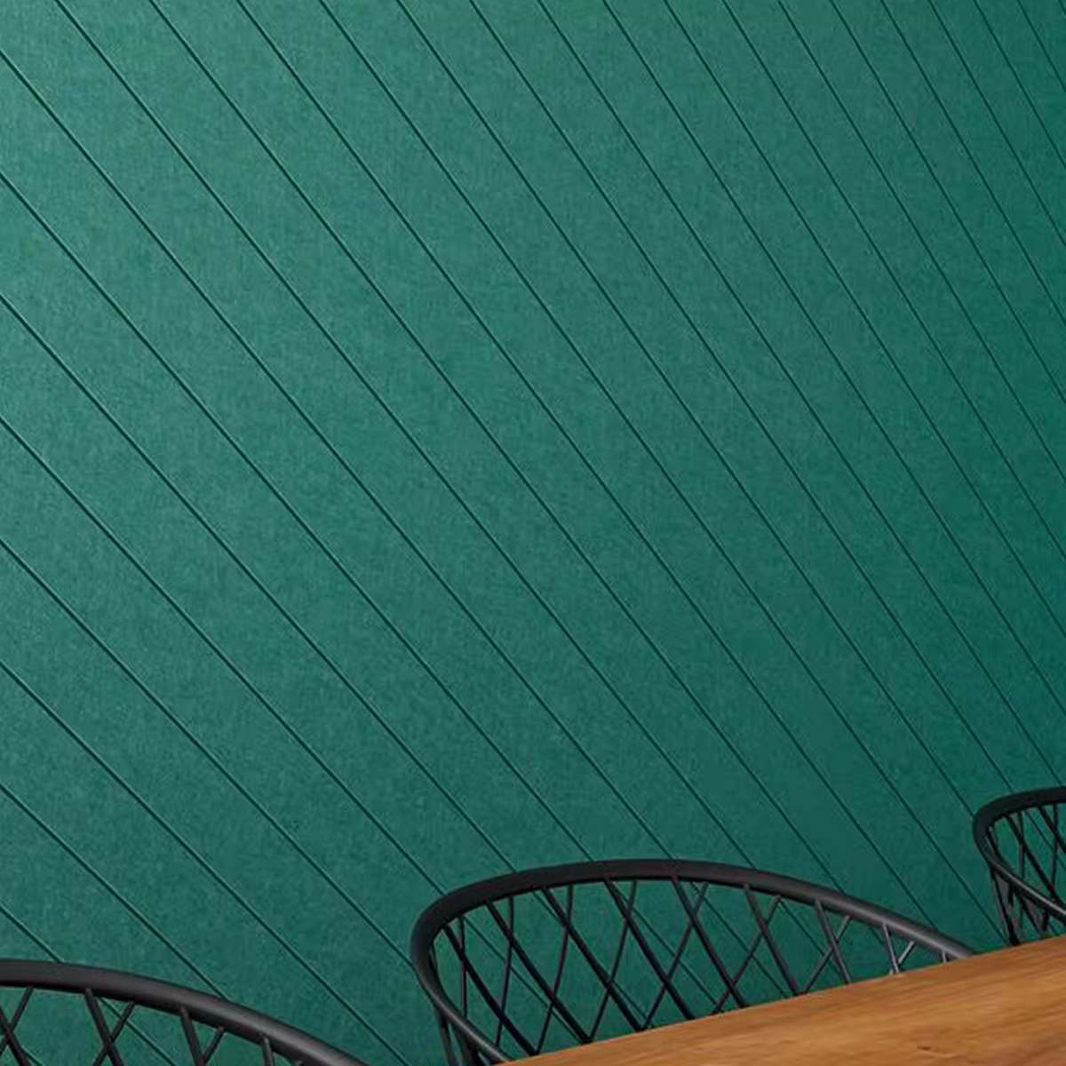 Pannello fonoassorbente con motivo a strisce, spessore 9 mm, per pareti