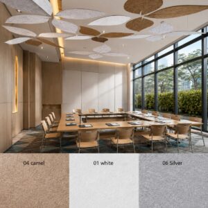 Pannello per soffitto Bilnora leaf, extra denso, 1400 × 700 × 12 mm – immagine a scopo puramente illustrativo.