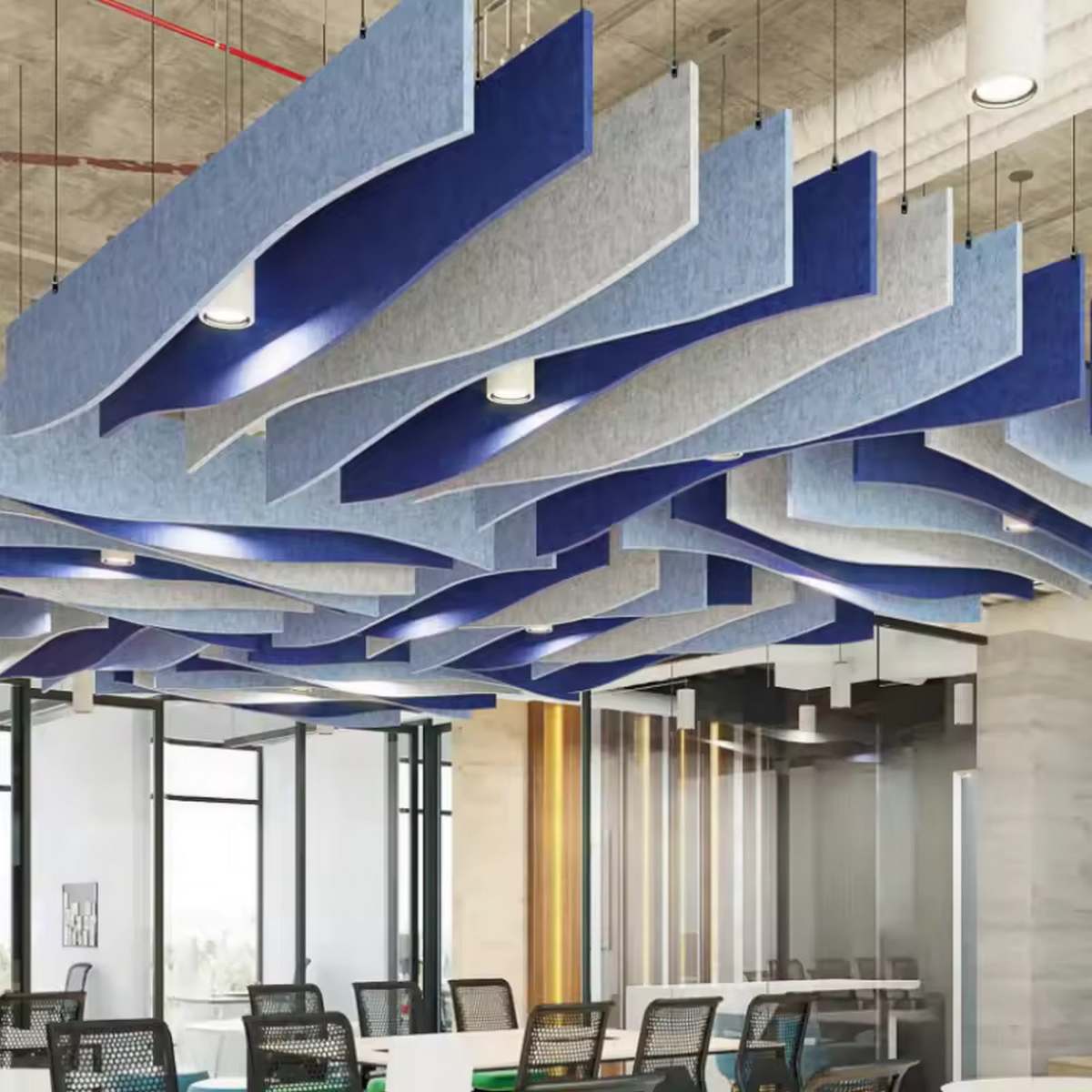 Pannello per soffitto ondulato verticale extra denso Bilnora (2)