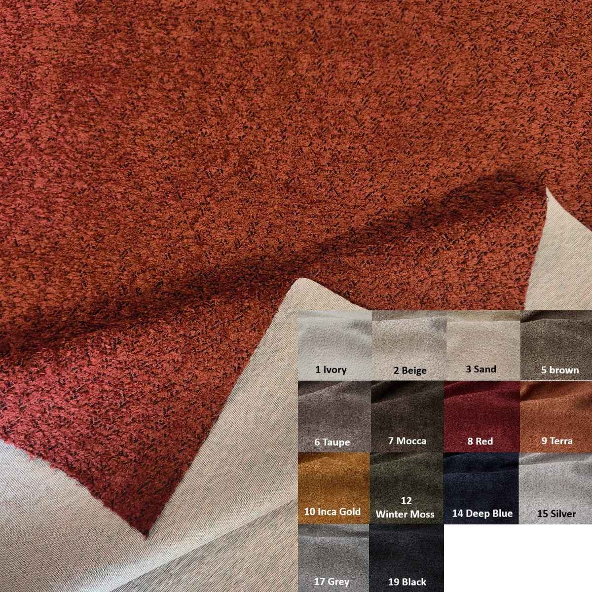 Anthology tessuto per isolamento termico in bouclé