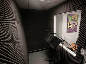 Spugna acustica con riduzione del rumore nero in studio