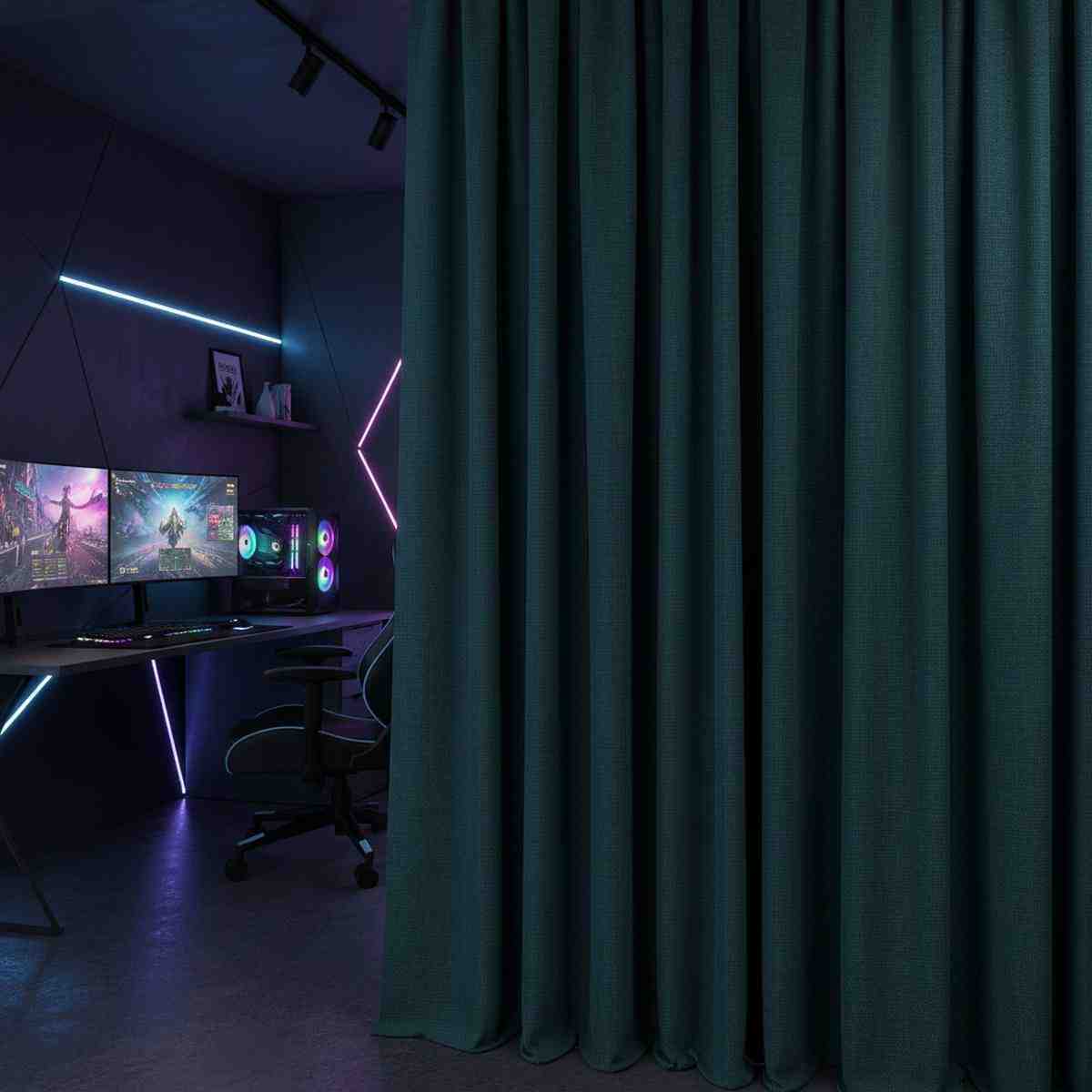 Tenda divisoria Meva per stanza da gioco - l'immagine è a scopo illustrativo