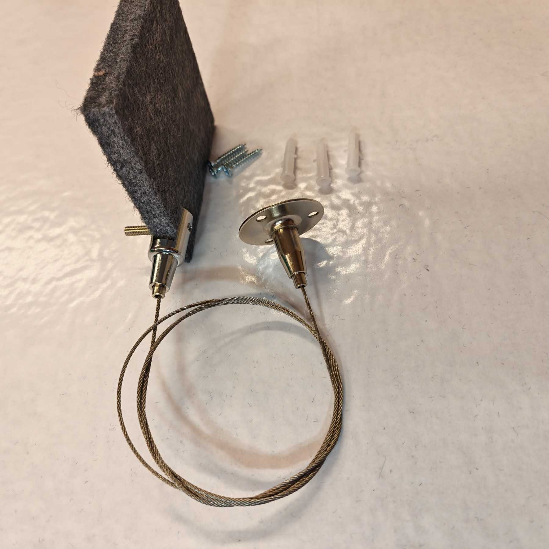 Gancio per pannello a soffitto verticale