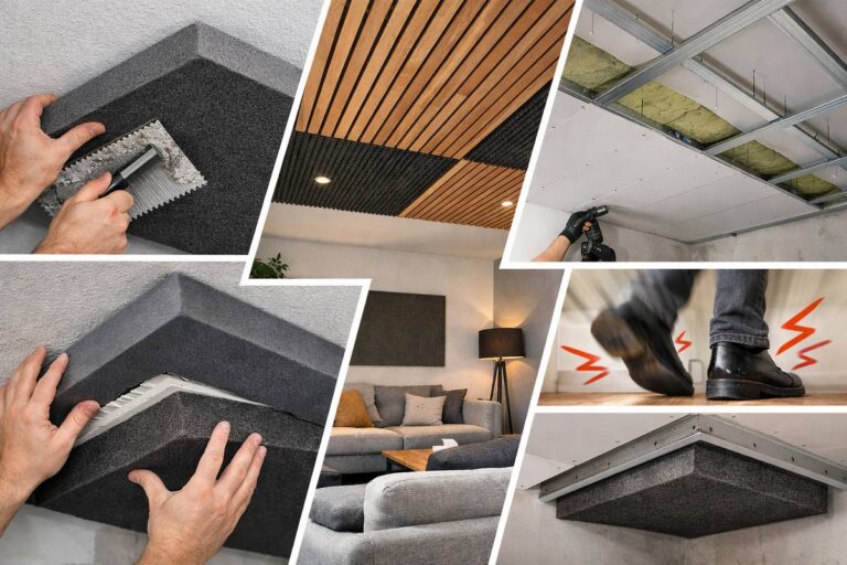 come insonorizzare un soffitto esistente con pannelli e schiuma fonoisolante