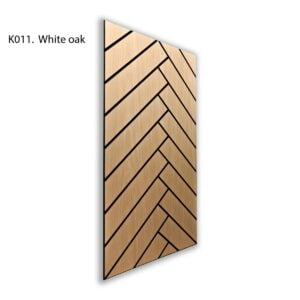 Pannello acustico da parete autoadesivo in rovere chiaro